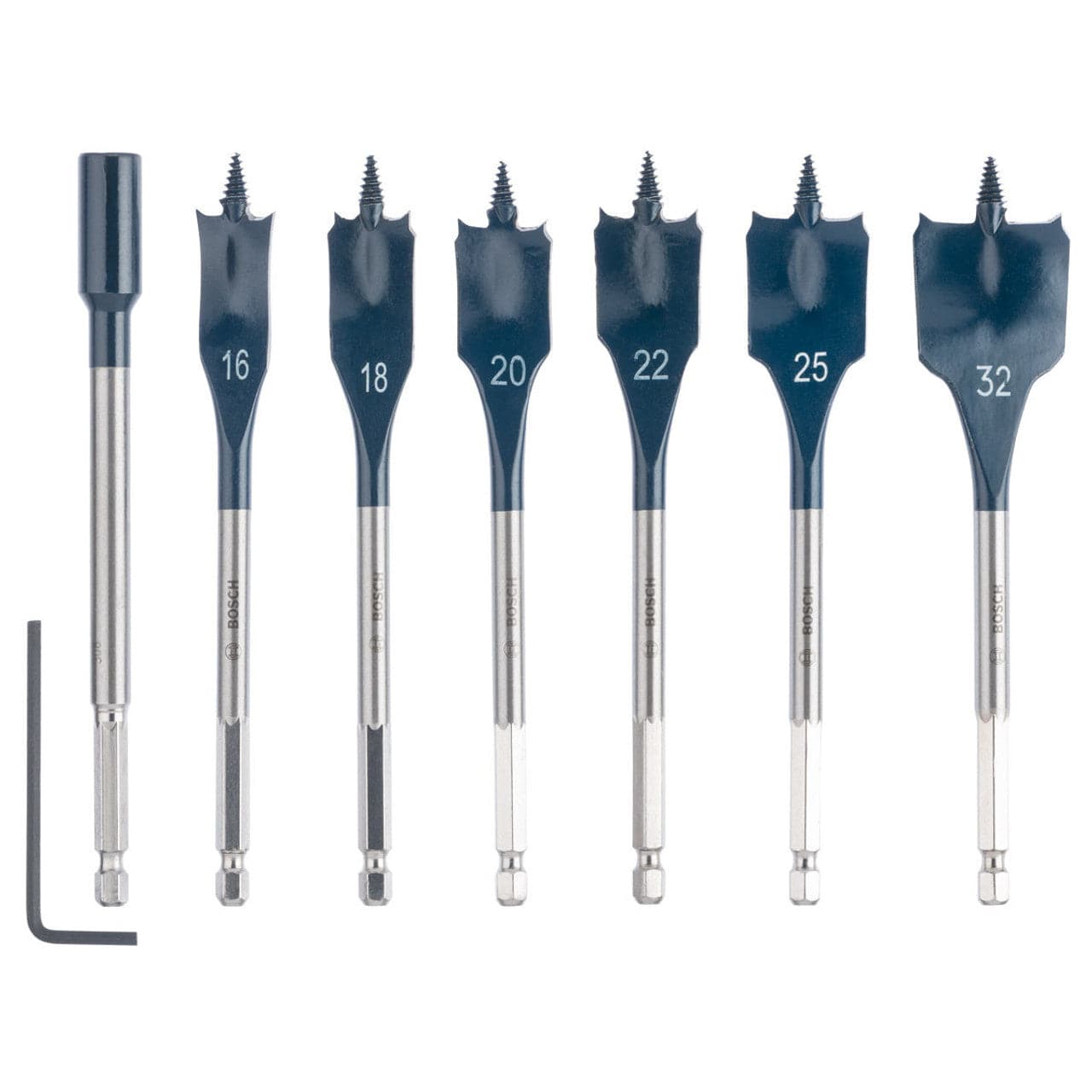 Bosch 7 Pieces Self Cut Speed Spade Bit Set  - 2608587009 | Supply Master, Accra, Ghana Router Bits Buy Tools hardware Building materials