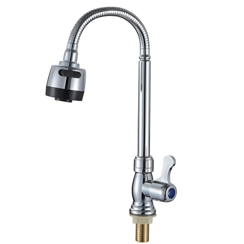 Buy Chrome Wall-Mounted Cold Kitchen Sink Faucet Tap - CS 20 | Shop at Supply Master Accra, Ghana Kitchen Tap Buy Tools hardware Building materials