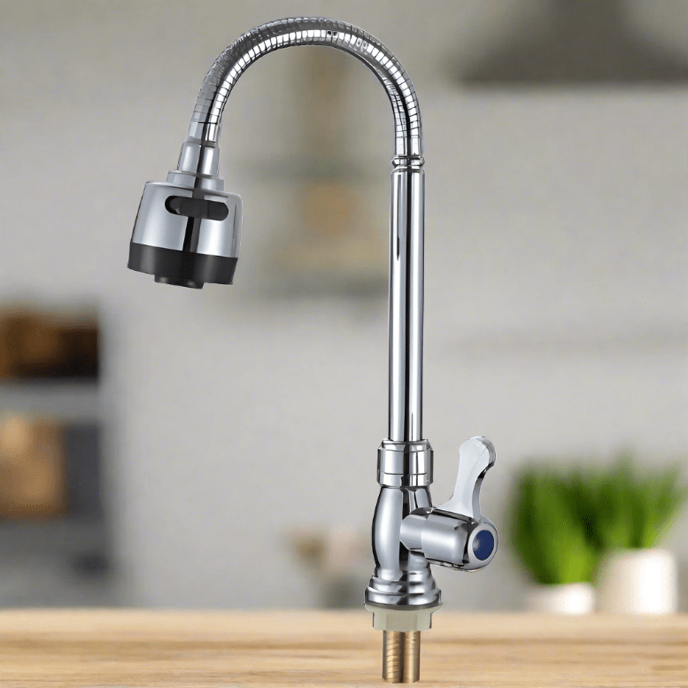 Buy Chrome Deck-Mounted Cold Kitchen Sink Faucet Tap - CS21 | Shop at Supply Master Accra, Ghana Kitchen Tap Buy Tools hardware Building materials