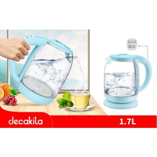 Buy Decakila 1.7L Easy Opener Glass Electric Kettle 2200W - KEKT019L in Ghana | Supply Master Electric Kettle Buy Tools hardware Building materials