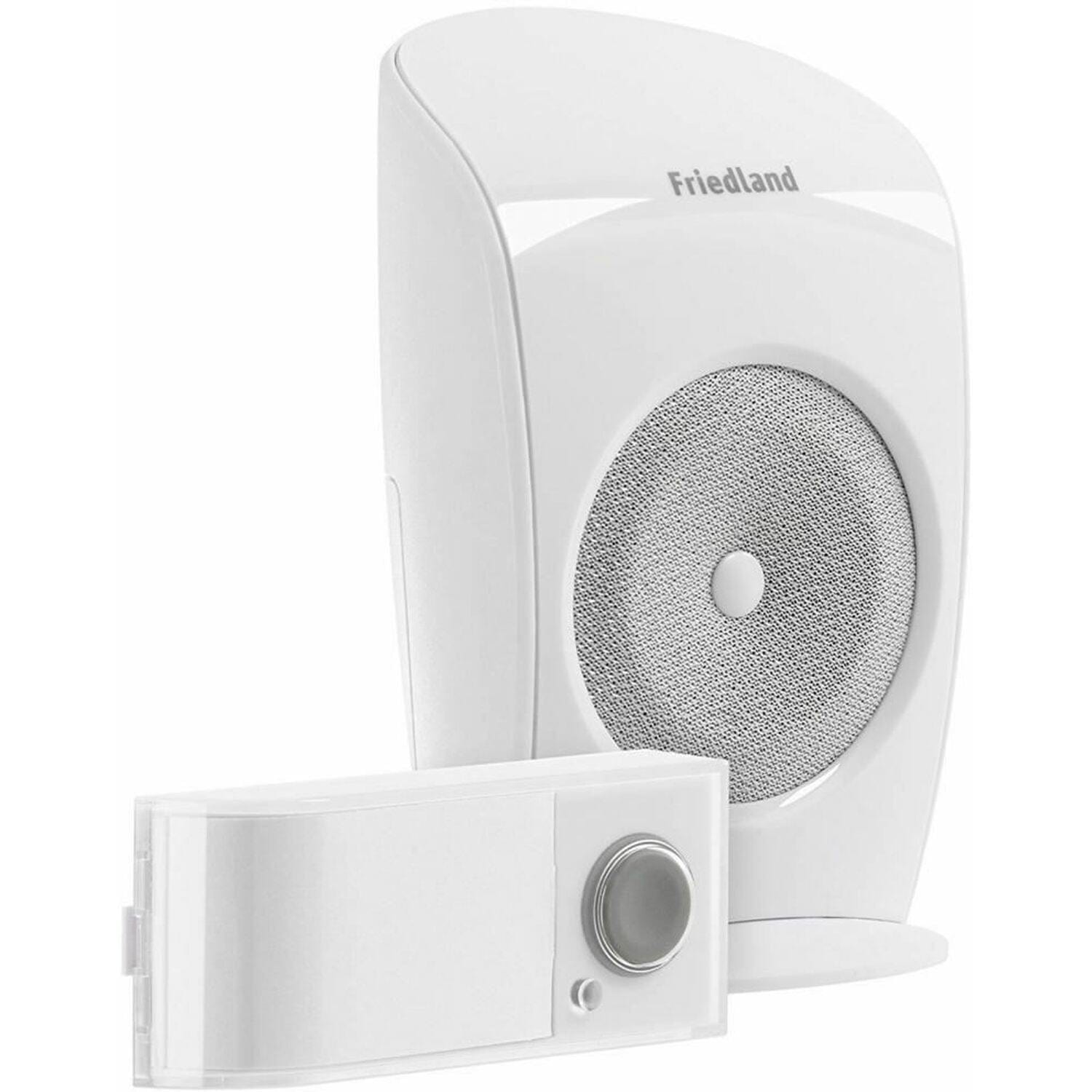 Friedland White Wireless Door Chime Kit with Push Bell | Wire-Free Doorbell Set - Supply Master Accra, Ghana Security & Surveillance Systems Buy Tools hardware Building materials