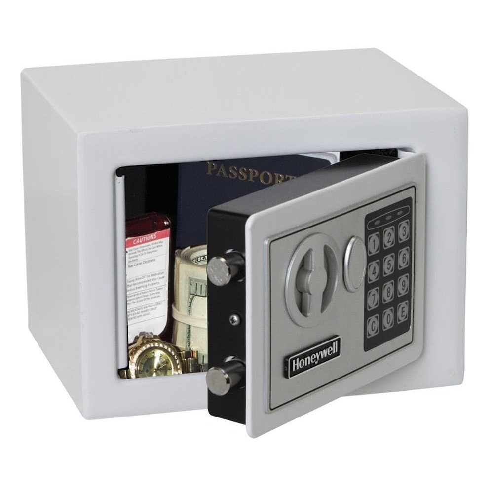 Buy Honeywell Digital Steel Compact Security Safe (0.17 cu ft.) - Blue, White, Pink in Accra, Ghana | Supply Master Tool Chests & Cabinets Buy Tools hardware Building materials
