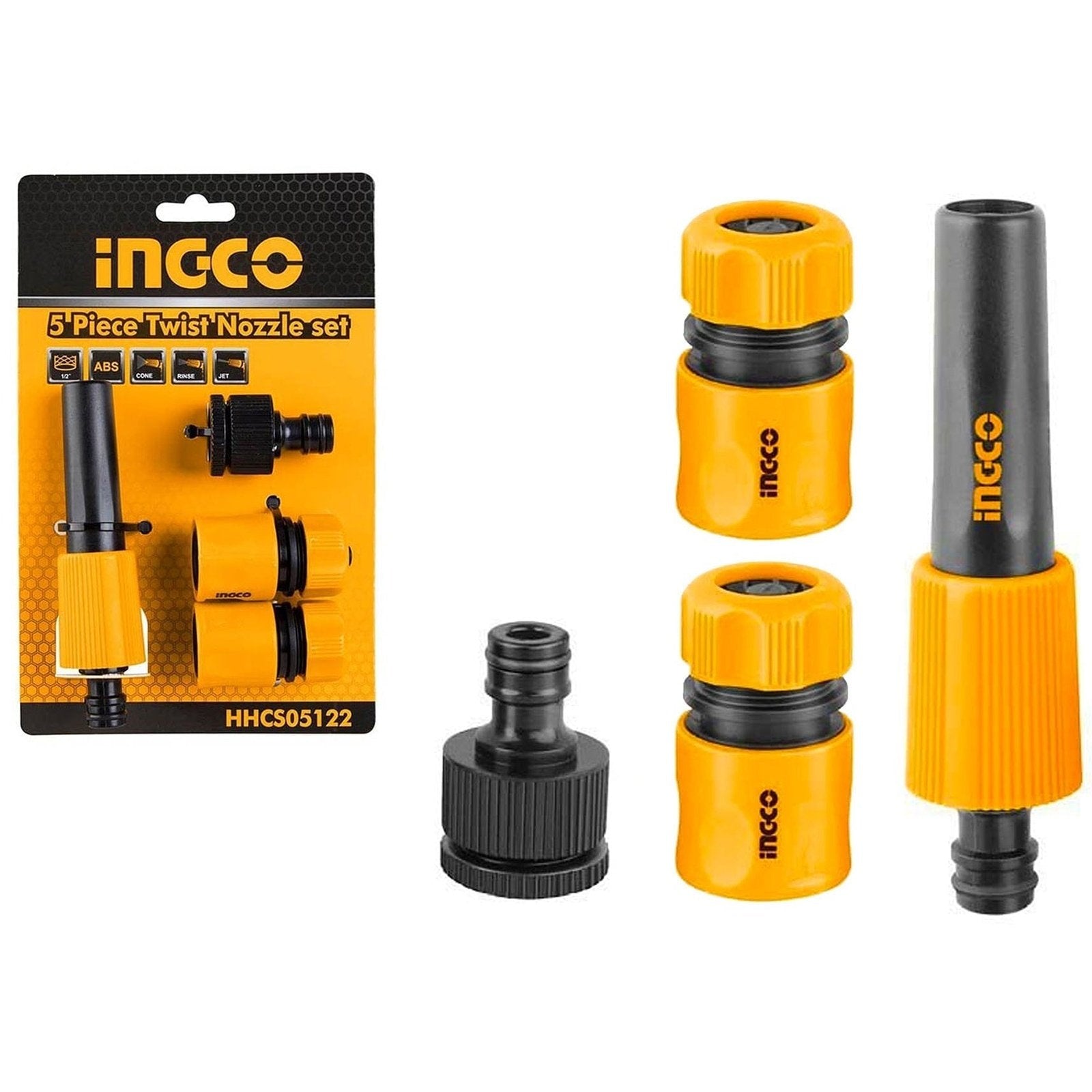 Ingco 5 Pieces Twist Nozzle Set HHCS05122 | Supply Master Accra, Ghana Chuck Keys & Specialty Accessories Buy Tools hardware Building materials