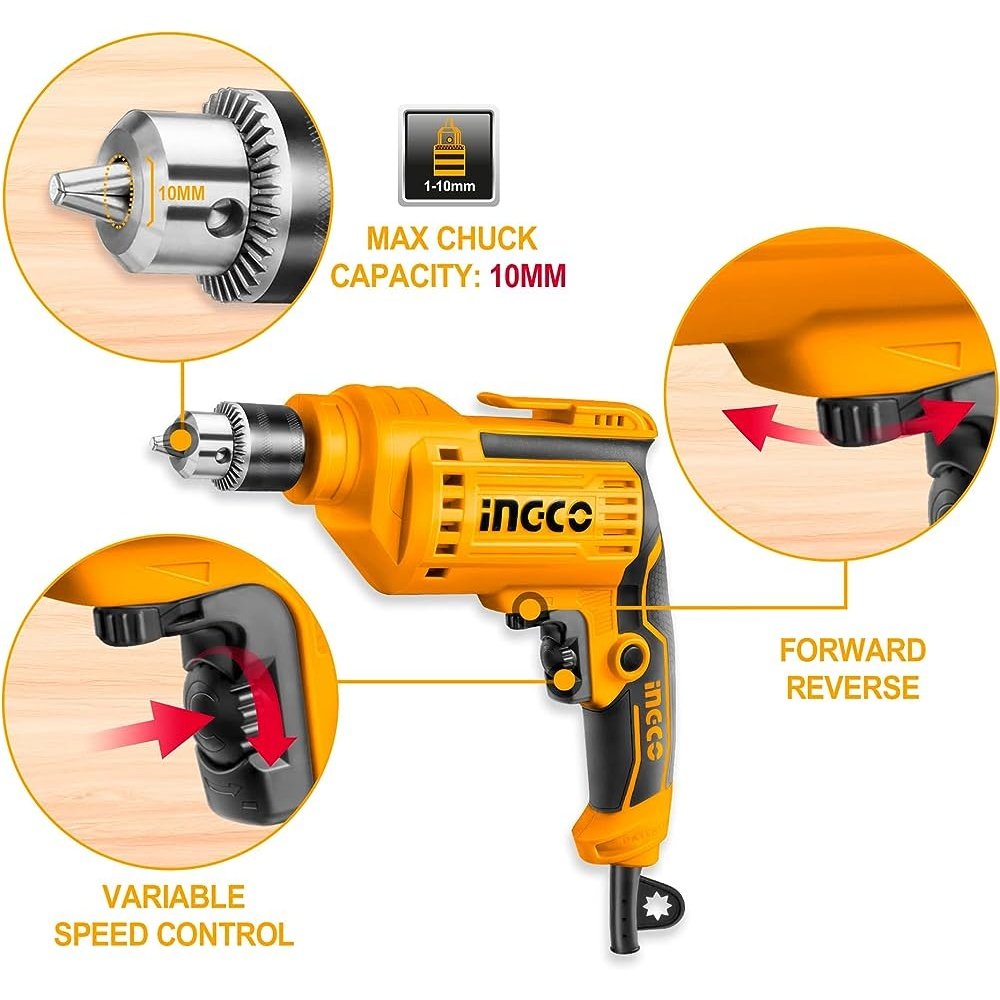 Ingco Electric Drill 500W - ED50028 - Buy Online in Accra, Ghana at Supply Master Drill Buy Tools hardware Building materials