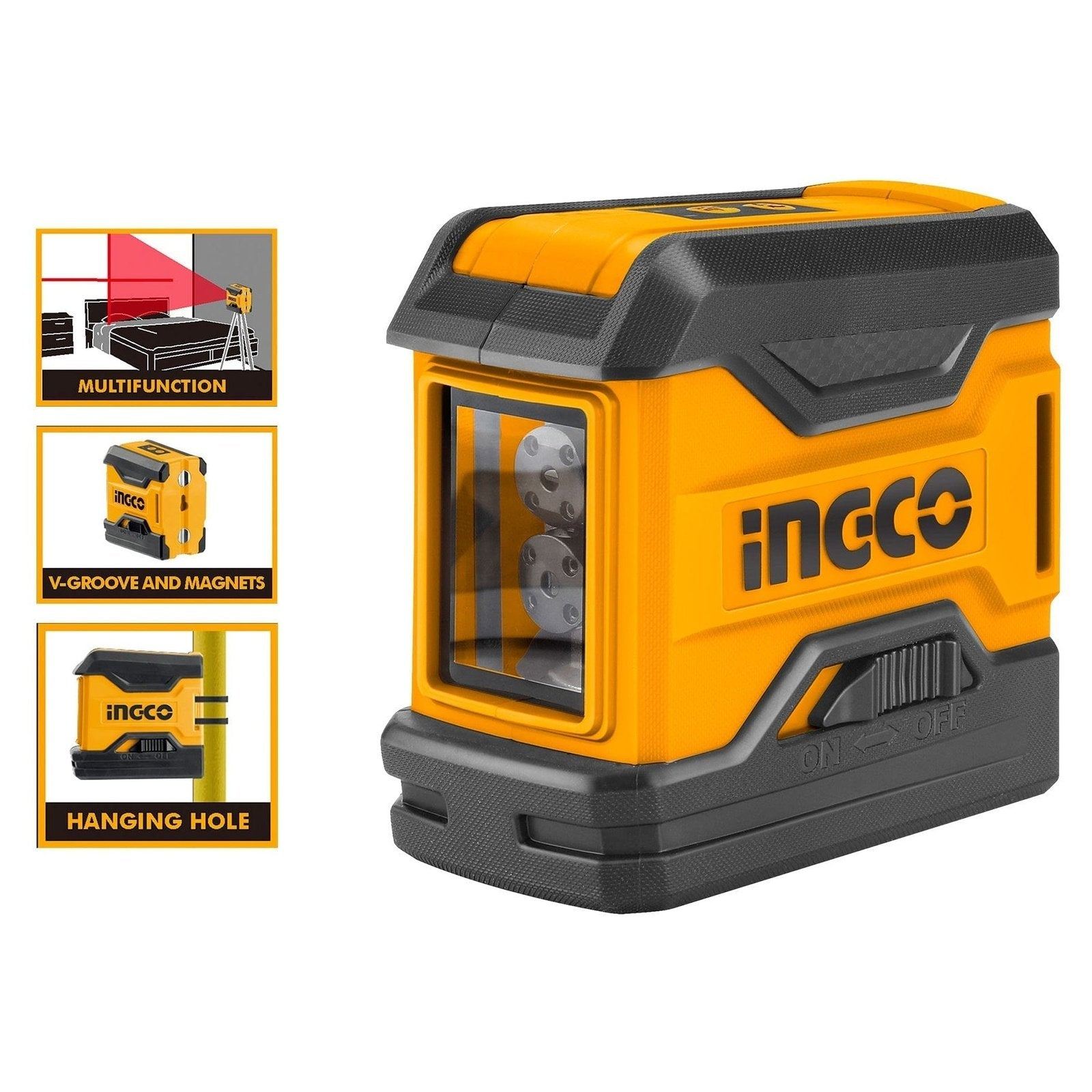 Ingco Self Leveling Line Laser 15m - HLL156508 | Buy Online in Accra, Ghana - Supply Master Laser Measure Buy Tools hardware Building materials