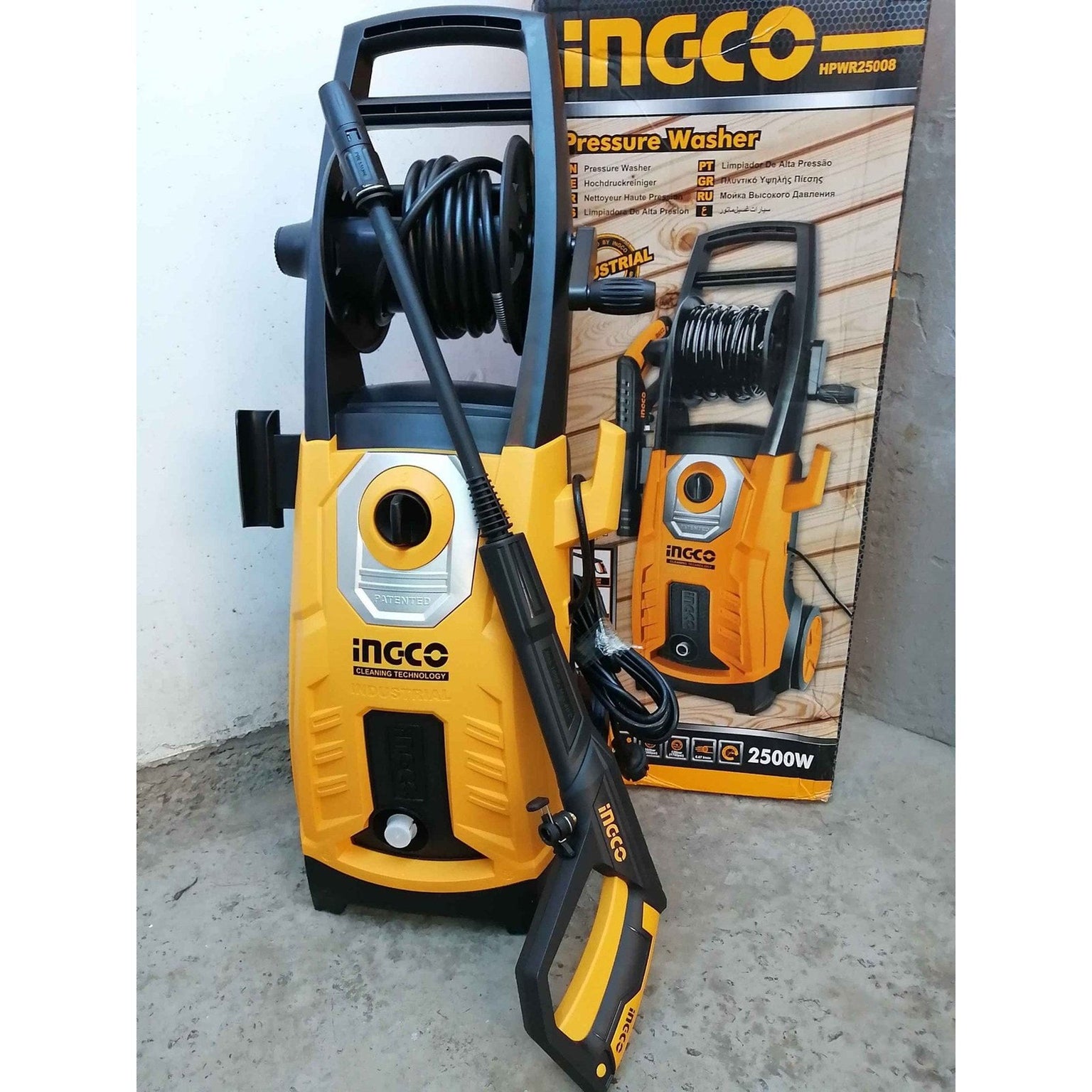 Ingco High Pressure Washer 2500W 160Bar - HPWR25008 | Supply Master | Accra, Ghana Pressure Washer Buy Tools hardware Building materials