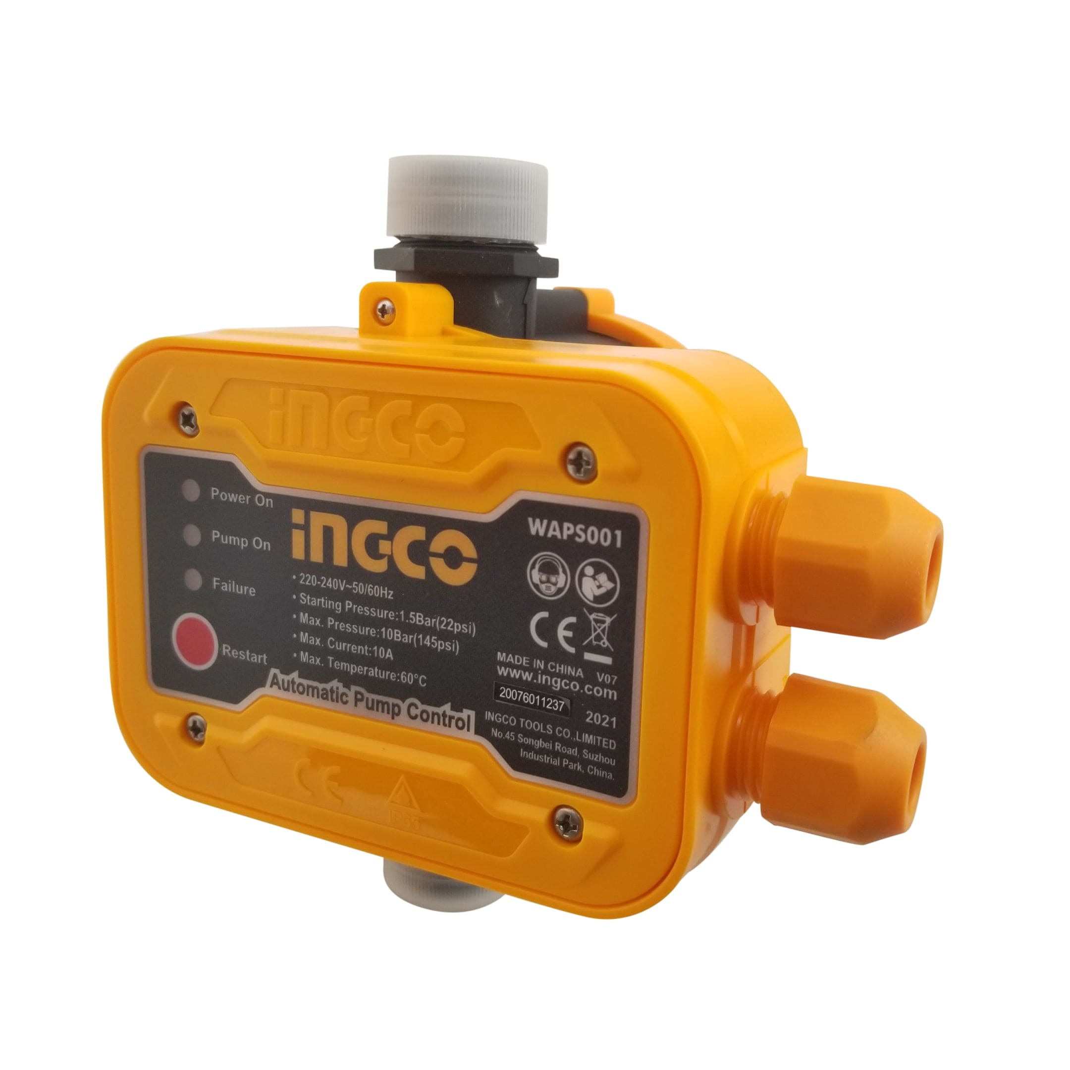Ingco Automatic Pump Control - WAPS001 | Supply Master | Accra, Ghana Pump Control Buy Tools hardware Building materials
