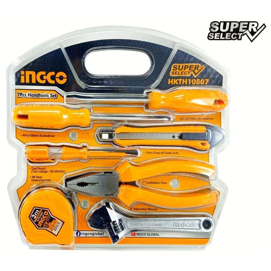 Ingco 7 Pieces Hand Tool Set - HKTH10807 | Supply Master | Accra, Ghana Tool Set Buy Tools hardware Building materials