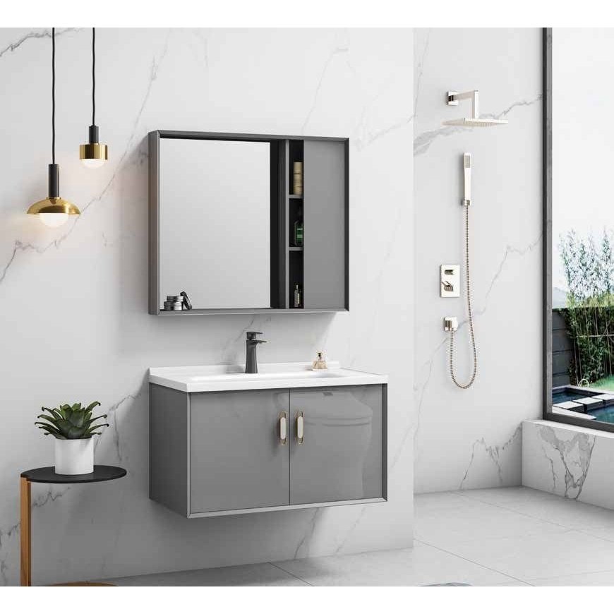 Buy Bathroom Luxury 80cm Wall-Mounted Vanity Cabinet with Mirror - WK-K-9602 | Shop at Supply Master Accra, Ghana Bathroom Vanity & Cabinets Buy Tools hardware Building materials