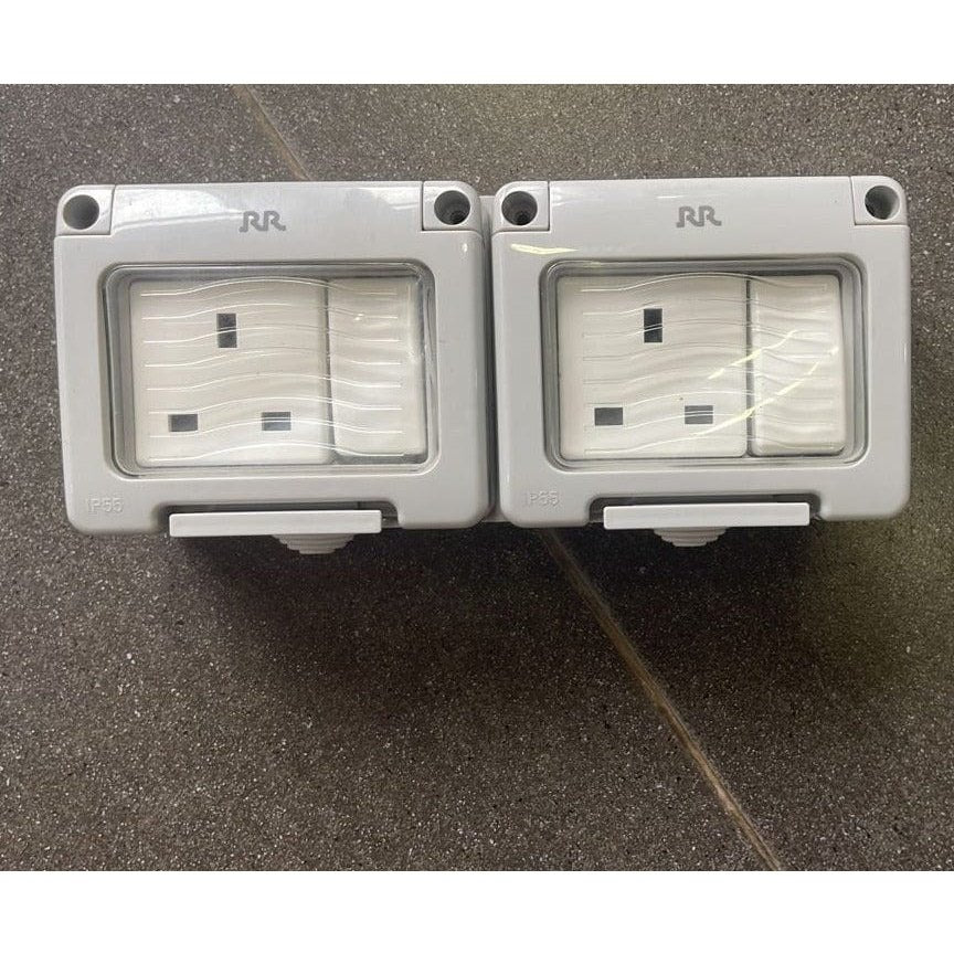 RR Waterproof 13A Double Switched Socket | Supply Master | Accra, Ghana Switches & Sockets Buy Tools hardware Building materials