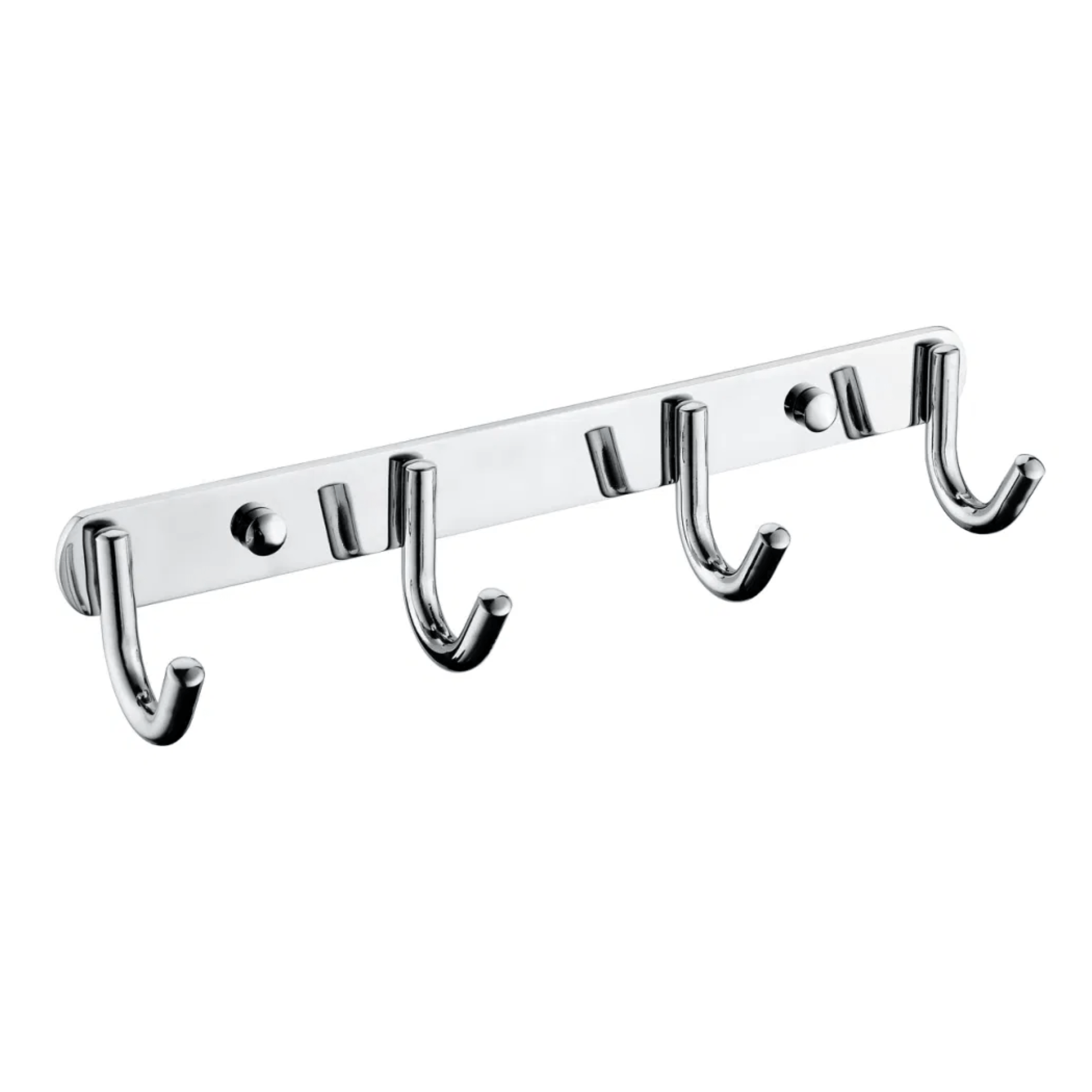 Shop Bathroom Stainless Steel Chrome Hook Rail - 3, 4, or 5 Hooks | Buy Online at Supply Master Accra, Ghana Bathroom Accessories 4-Hooks Buy Tools hardware Building materials
