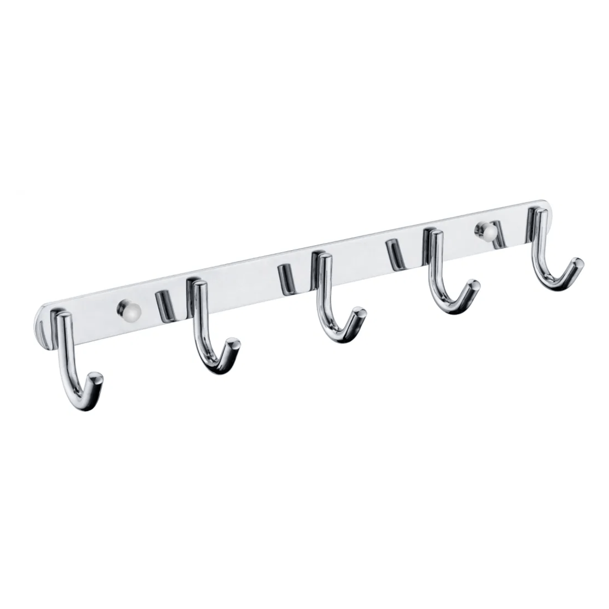 Shop Bathroom Stainless Steel Chrome Hook Rail - 3, 4, or 5 Hooks | Buy Online at Supply Master Accra, Ghana Bathroom Accessories 5-Hooks Buy Tools hardware Building materials