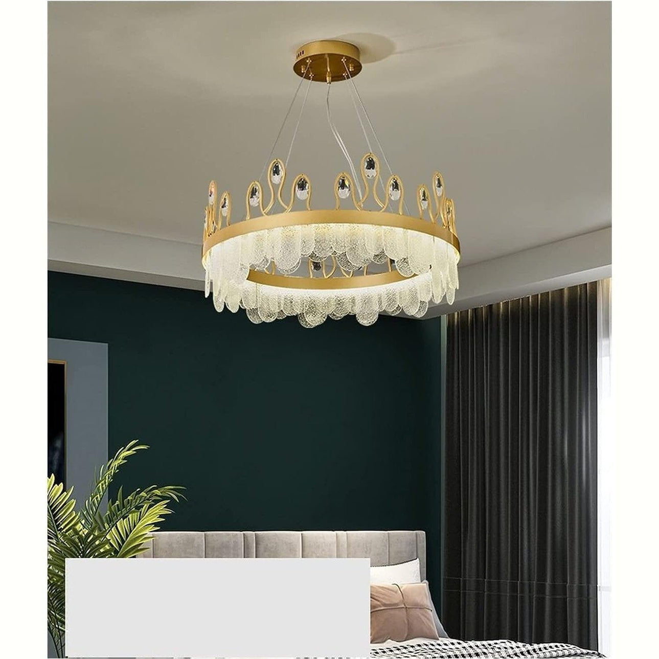 Buy Luxury Modern LED Crystal Crown Glass Pendant Chandelier 60cm - CL-11 | Shop at Supply Master Accra, Ghana Lamps & Lightings Buy Tools hardware Building materials