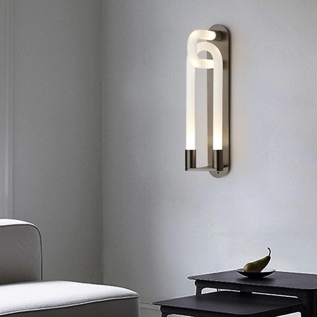 Supply Master Pendant & Chandeliers Modern Metal Strip Led Interlock Wall Lamp