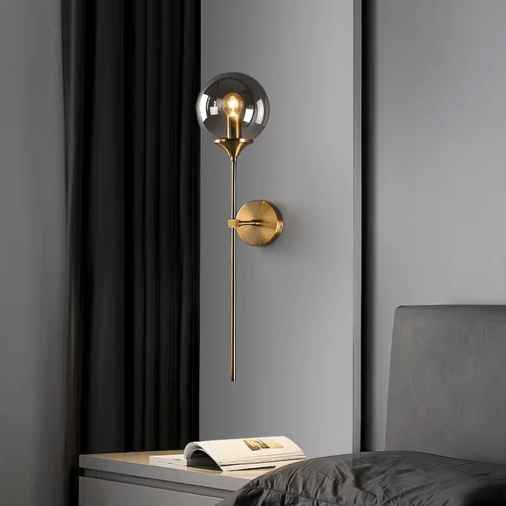 Supply Master Pendant & Chandeliers Nordic Gold Glass Wall Lamp