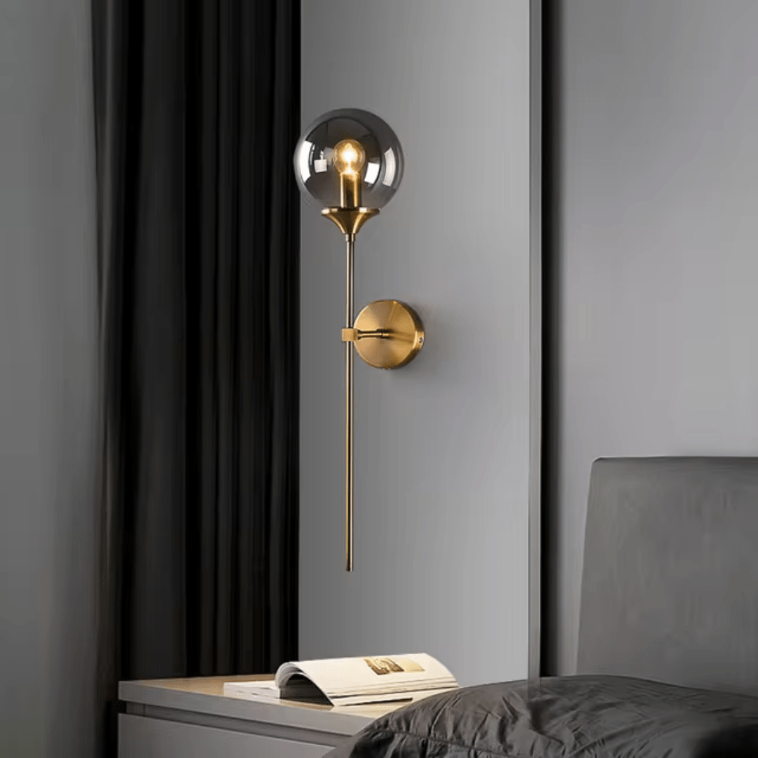 Supply Master Pendant & Chandeliers Nordic Gold Glass Wall Lamp