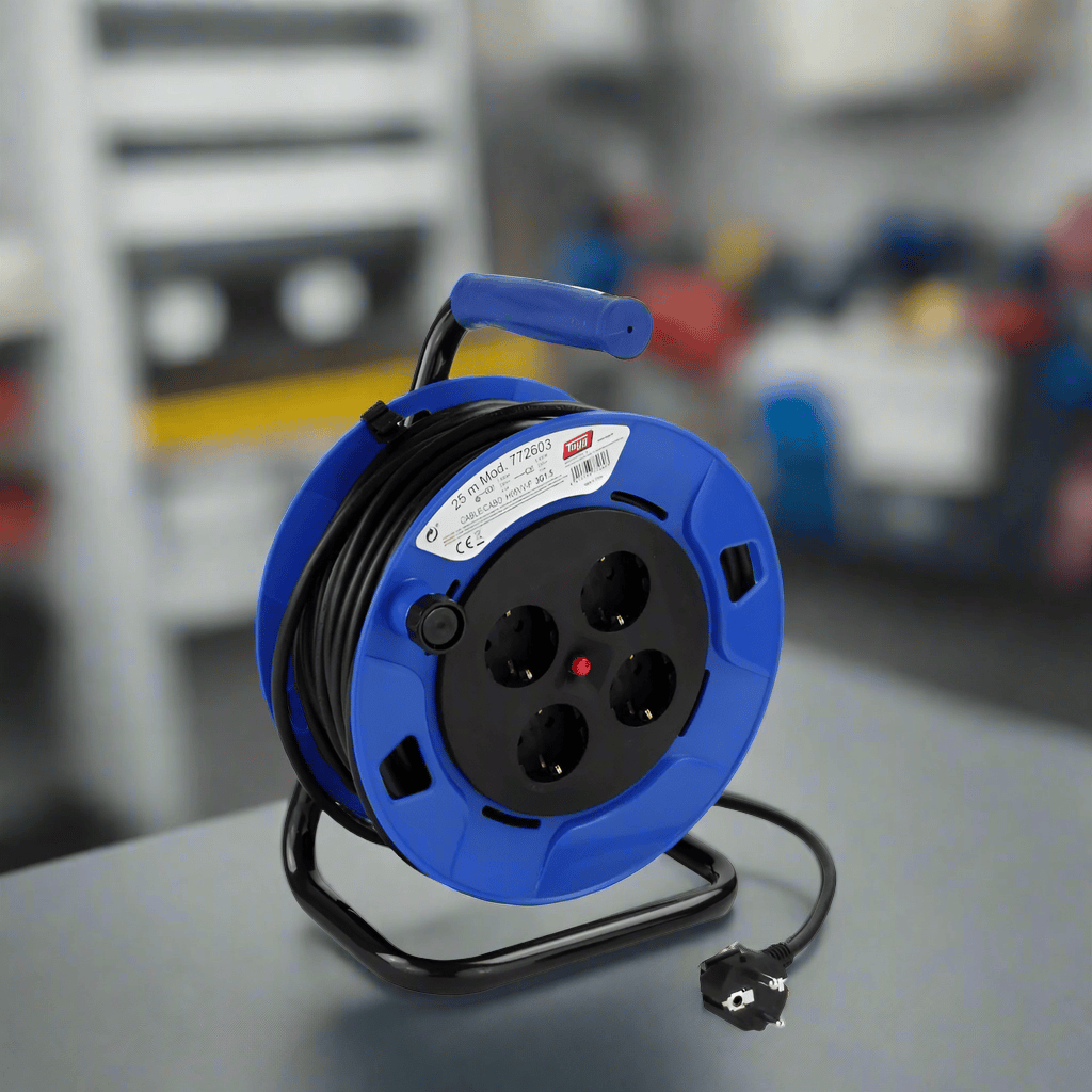 Tayg Power Management & Protection Tayg 25m Blue And Black Extensible Electric Cable Reel - 772603