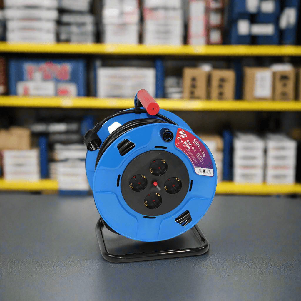 Tayg Power Management & Protection Tayg 50m Blue And Black Extensible Electric Cable Reel - 777608