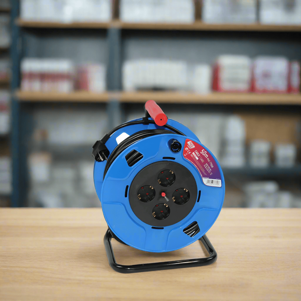 Tayg Power Management & Protection Tayg 50m Blue And Black Extensible Electric Cable Reel - 777608