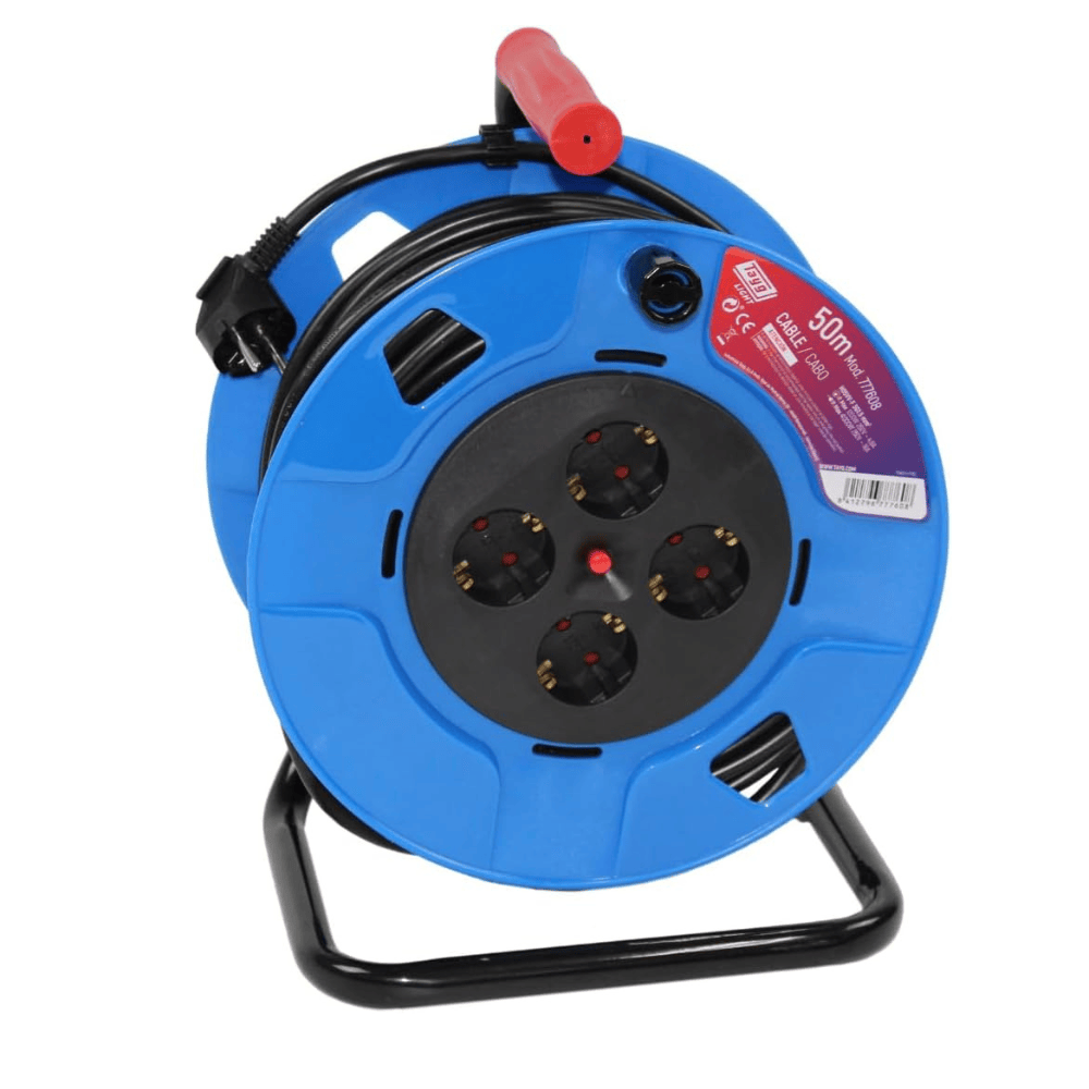 Tayg Power Management & Protection Tayg 50m Blue And Black Extensible Electric Cable Reel - 777608