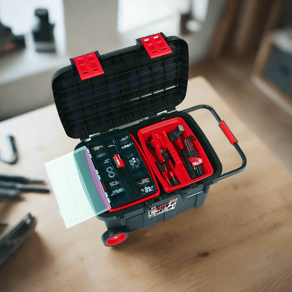 Tayg Tool Boxes Bags & Belts Tayg Black Mobile Tool Chest N.54 With Trolley Trail Box - 154003