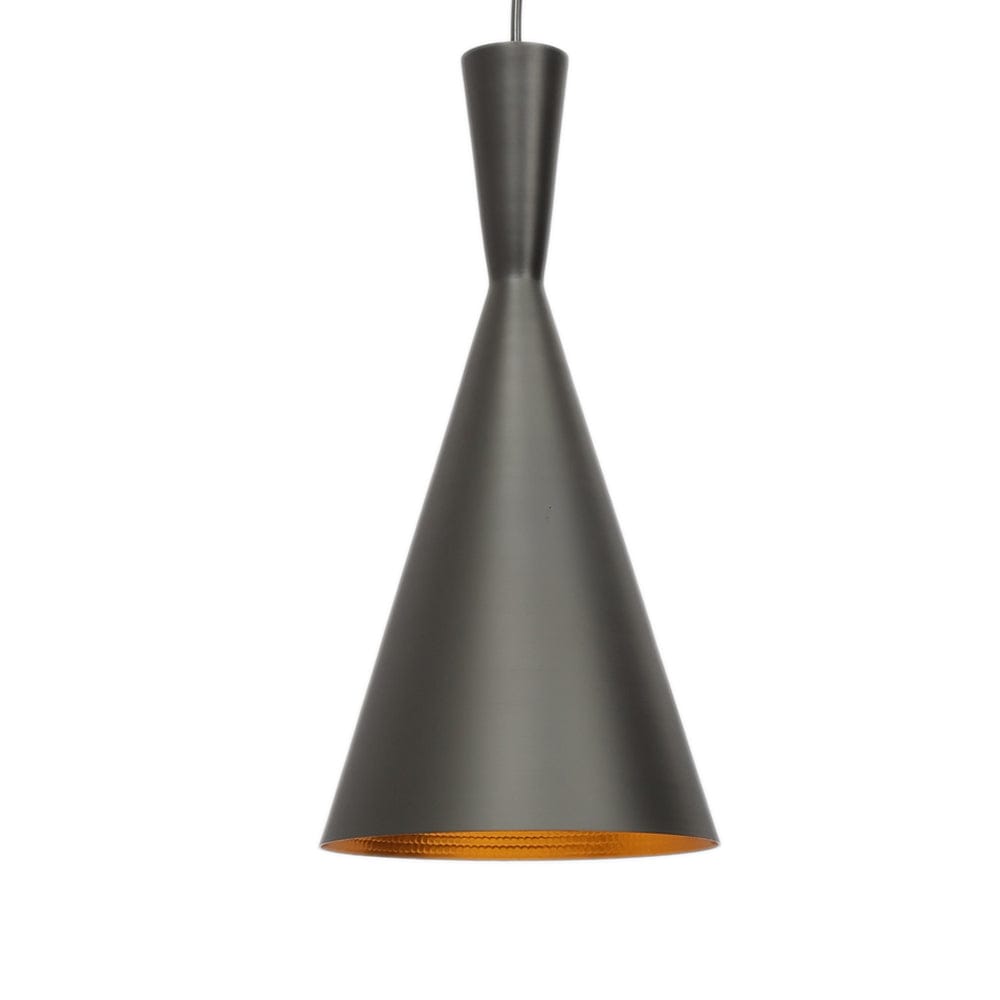 TDC Lights Lamps & Lightings Black 7" Single Head Metal Cone Shade Pendant Ceiling Light Fixture - FHS-03