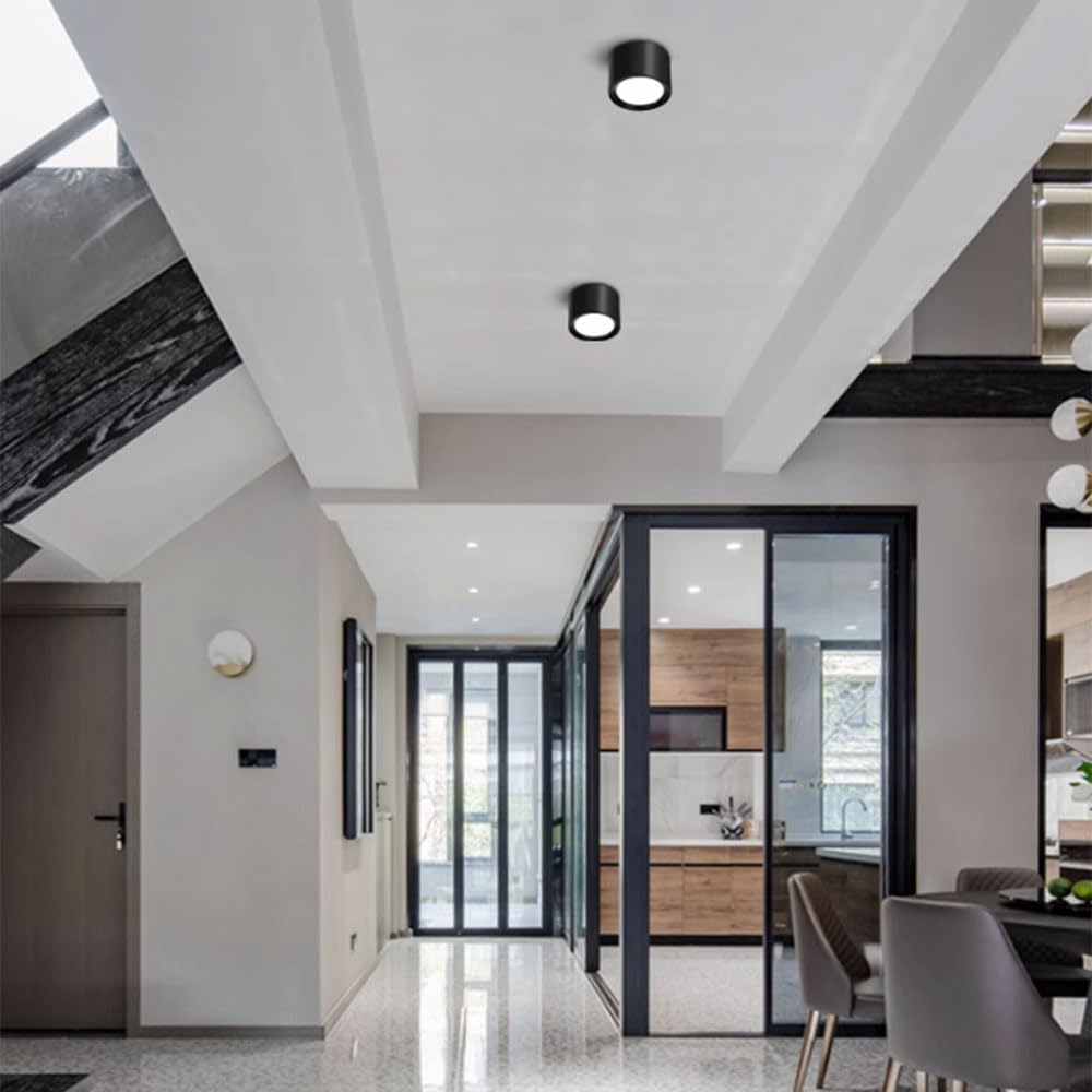 TDC Lights Lamps & Lightings LED Natural White Surface Mounted Downlight 7W 4500K White/Black- JS-A14 & JS-A13