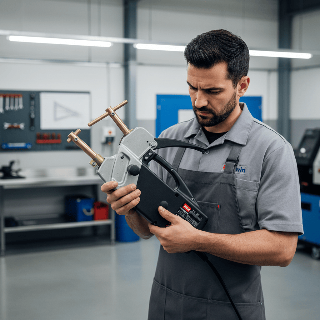 Telwin Welding Machine & Accessories Telwin Digital Modular Microprocessor-Controlled Handheld Spot-Welding Machine, 6900A, 230V - TEL-823016
