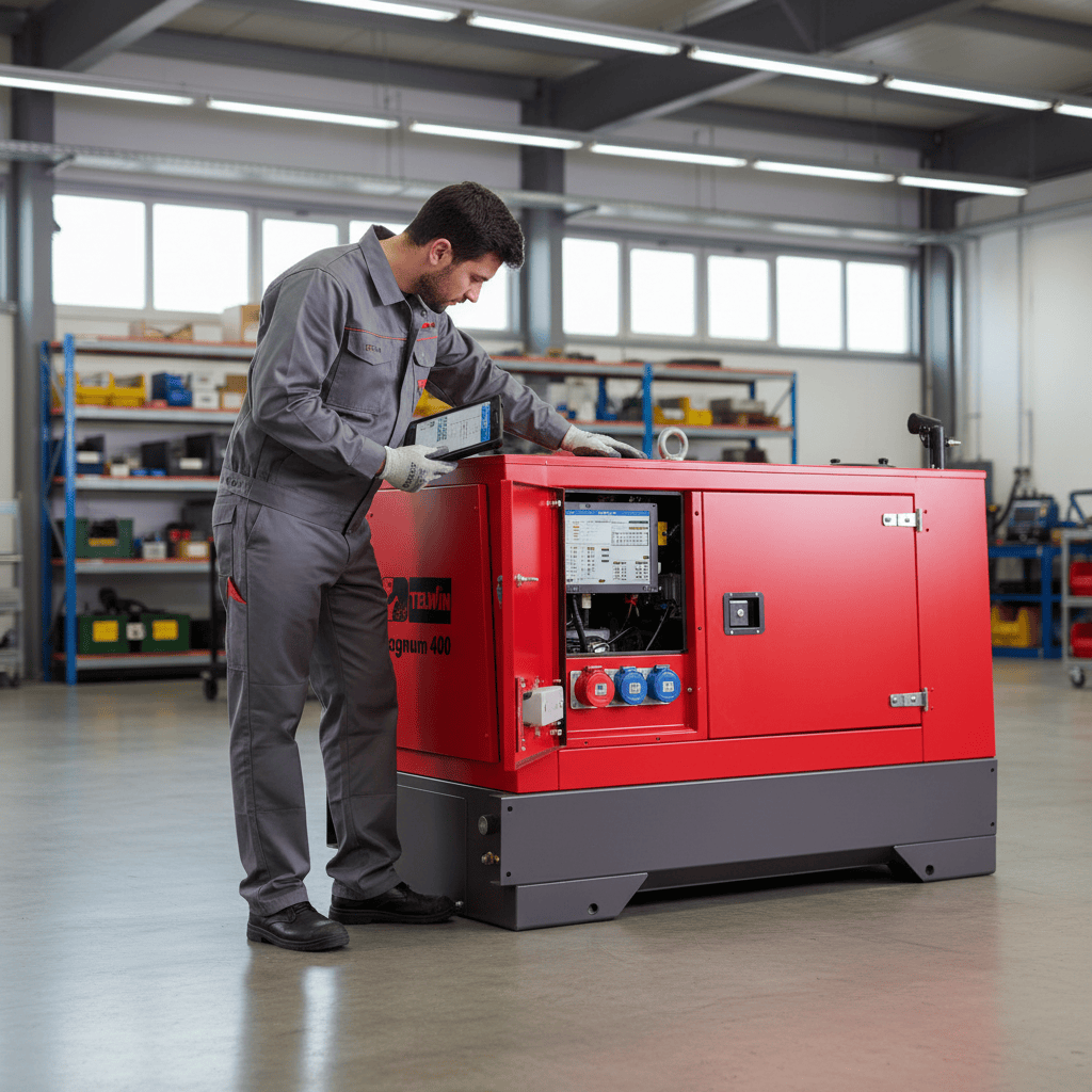 Telwin Welding Machine & Accessories Telwin Magnum 400 CE Professional 400A Diesel MMA Welding Generator with Lombardini Engine - TEL-862002