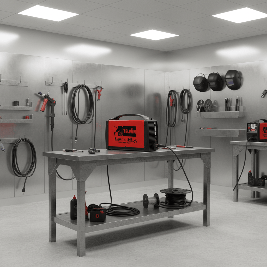 Telwin Welding Machine & Accessories Telwin Superior 245 Professional MMA & TIG-Lift Inverter Welding Machine, 220A, 400V - TEL-852051