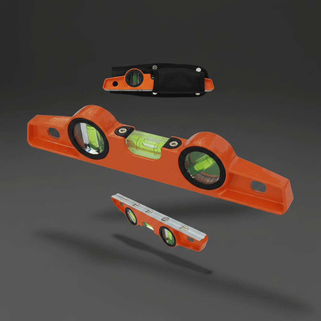 Tera Level Tera 10"/250mm Professional Aluminium Pocket Spirit Level - H29010301