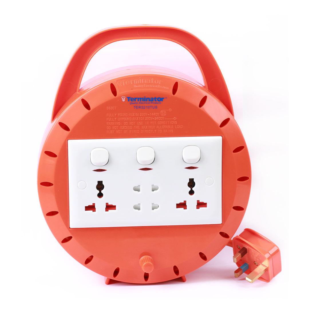 Terminator Power Management & Protection Terminator 4-Way Extension Reel 10M - TER 3210TUS