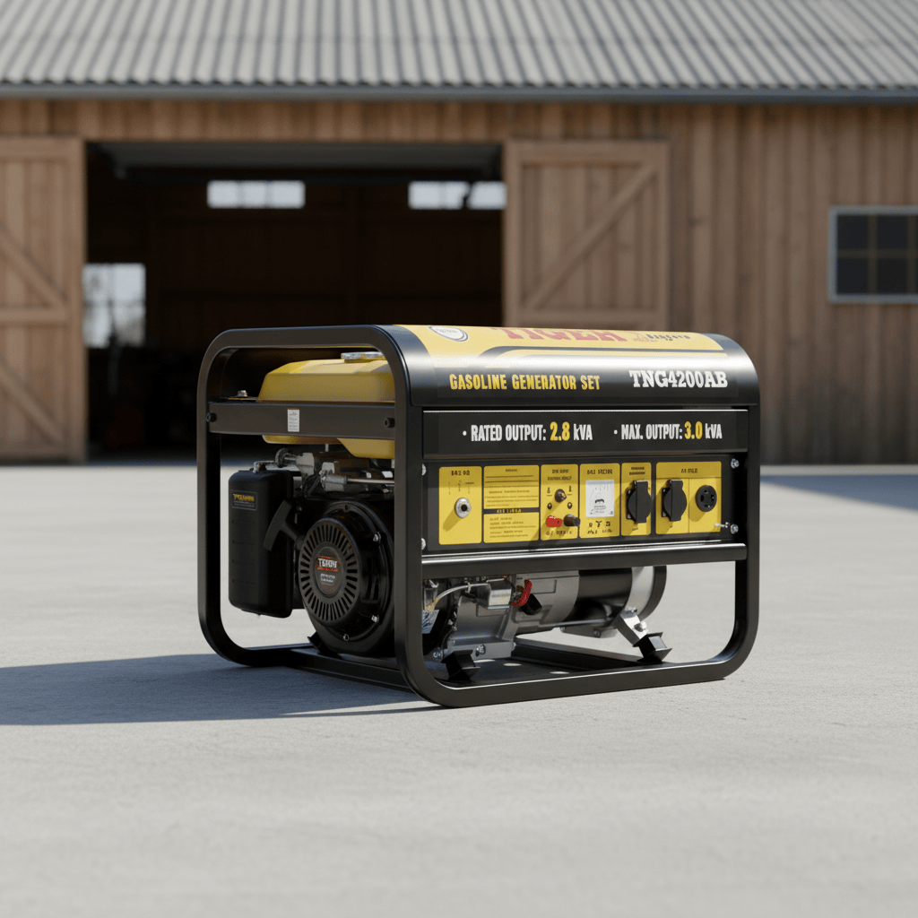 Tiger Generator Tiger Gasoline Generator 2.8KW - TNG4200AE-B-W