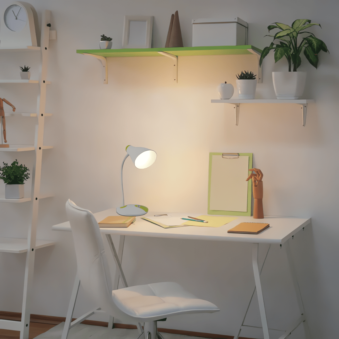 TKLD Table & Floor Lamps Adjustable Gooseneck LED Desk Lamp with Dual Colour Design