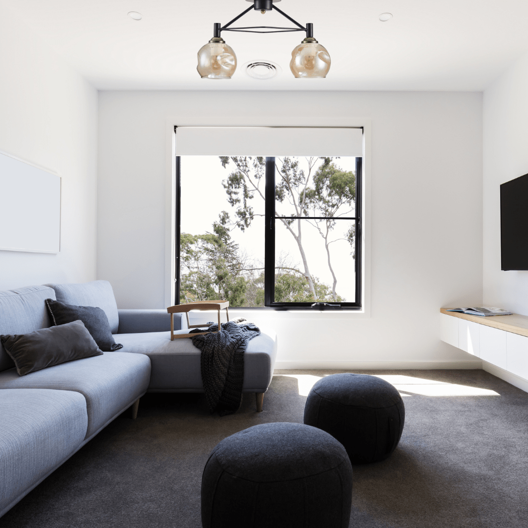 TKLD Ceiling Lights Amber 2 Lamp Dimpled Bell Glass Black Metal Semi Flush Ceiling Light - 60W