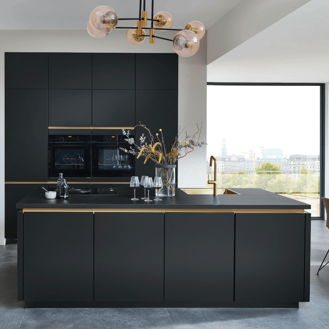 TKLD Ceiling Lights Amber 6 Lamp Glass Globe Gold and Black Metal Semi Flush Ceiling Light - 40W