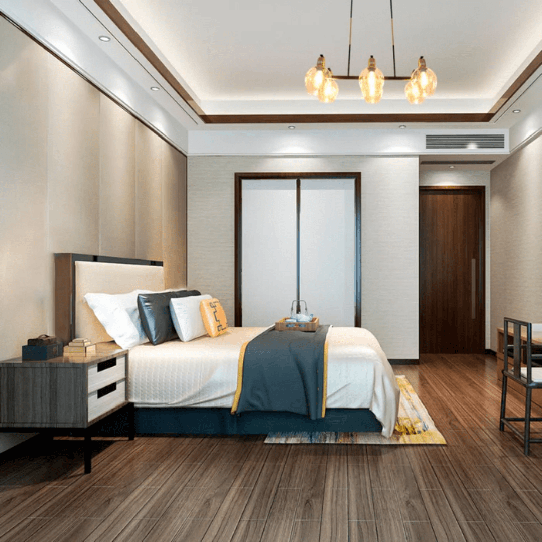 TKLD Pendant & Chandeliers Amber Cone Glass Black Gold Metal Body Island Chandelier Ceiling Light - 40W