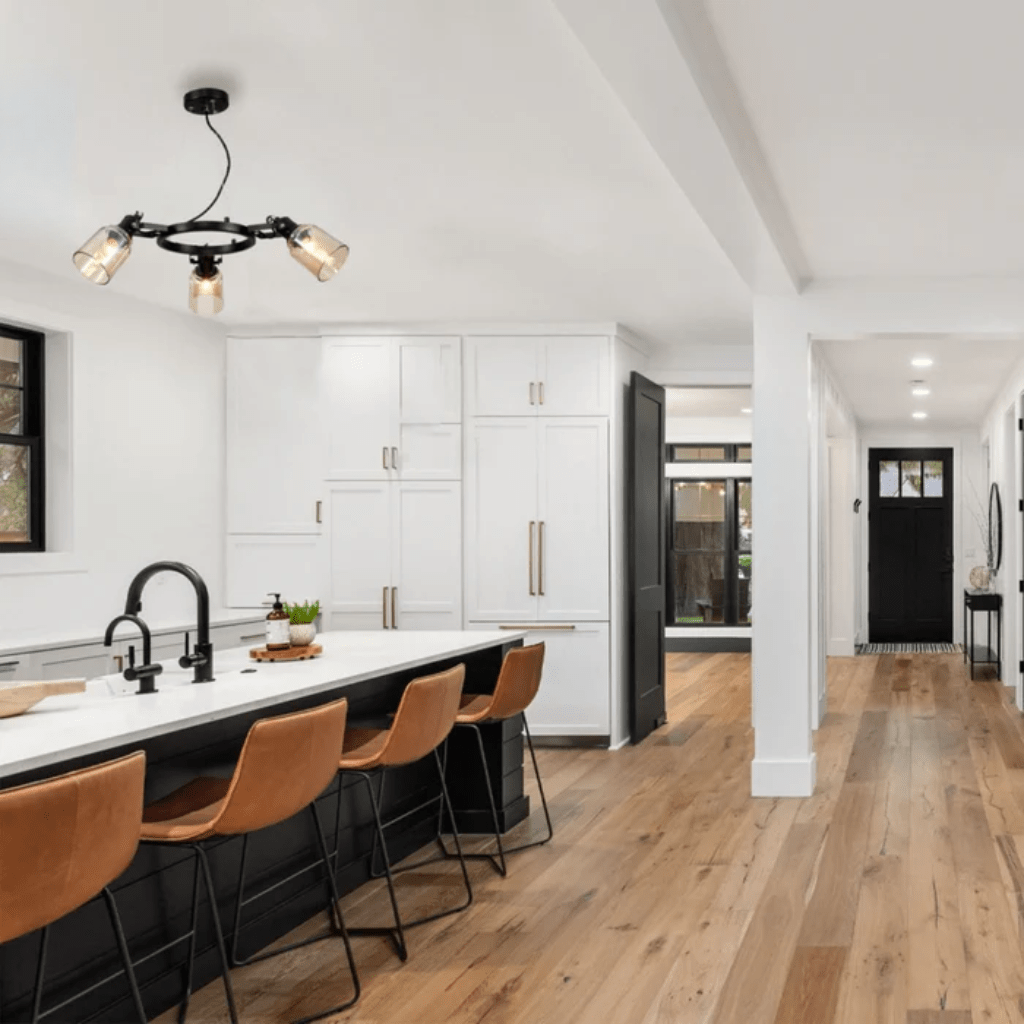 TKLD Pendant & Chandeliers Amber Cone Glass Black Suspended E27 Ceiling Light - 3 Lamps