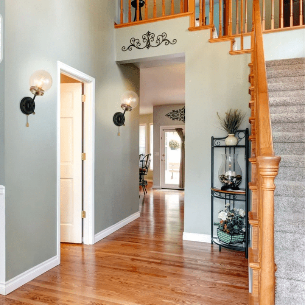 TKLD Wall & Sconce Lights Amber Glass Antique Brass and Black Globe E27 Wall Light with Pull Down Switch