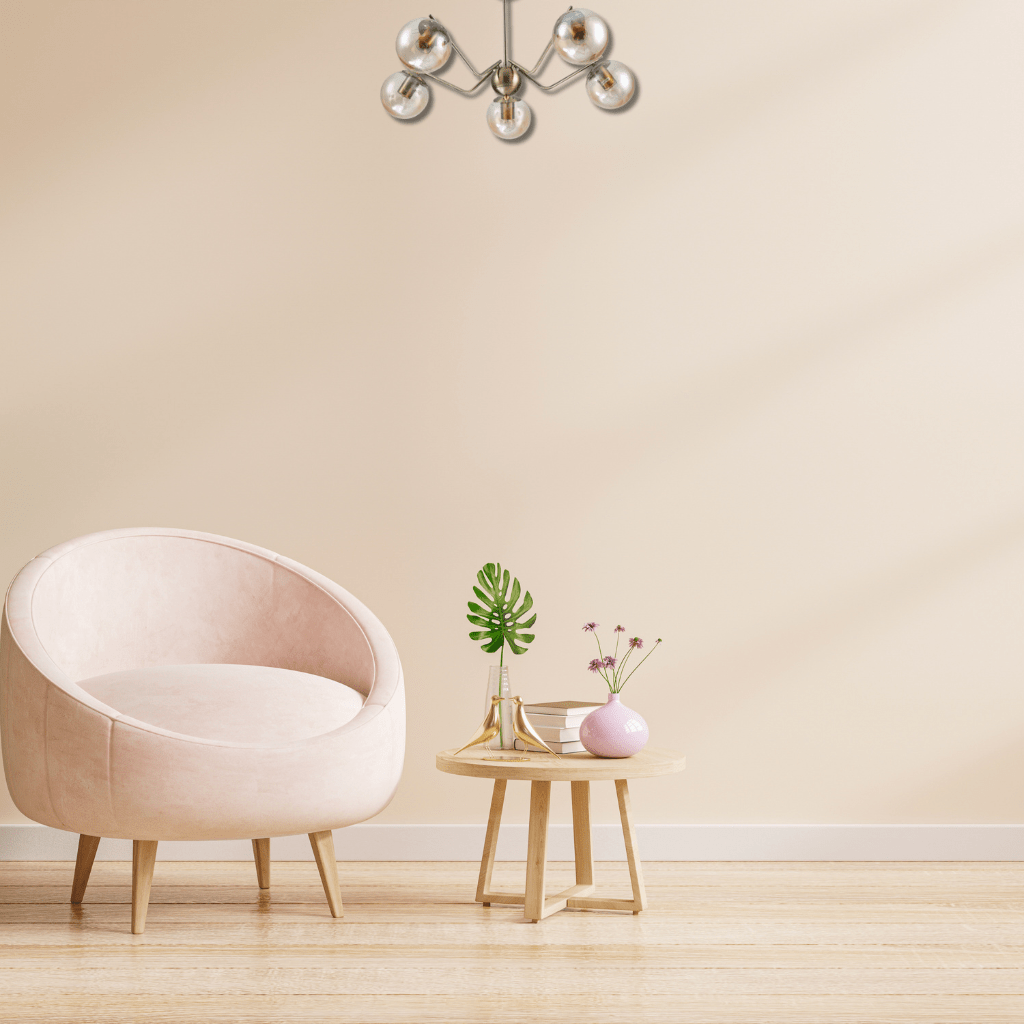 TKLD Ceiling Lights Amber Globe Glass Antique Brass Metal Spider Semi Flush Ceiling Light - 5 Lamps