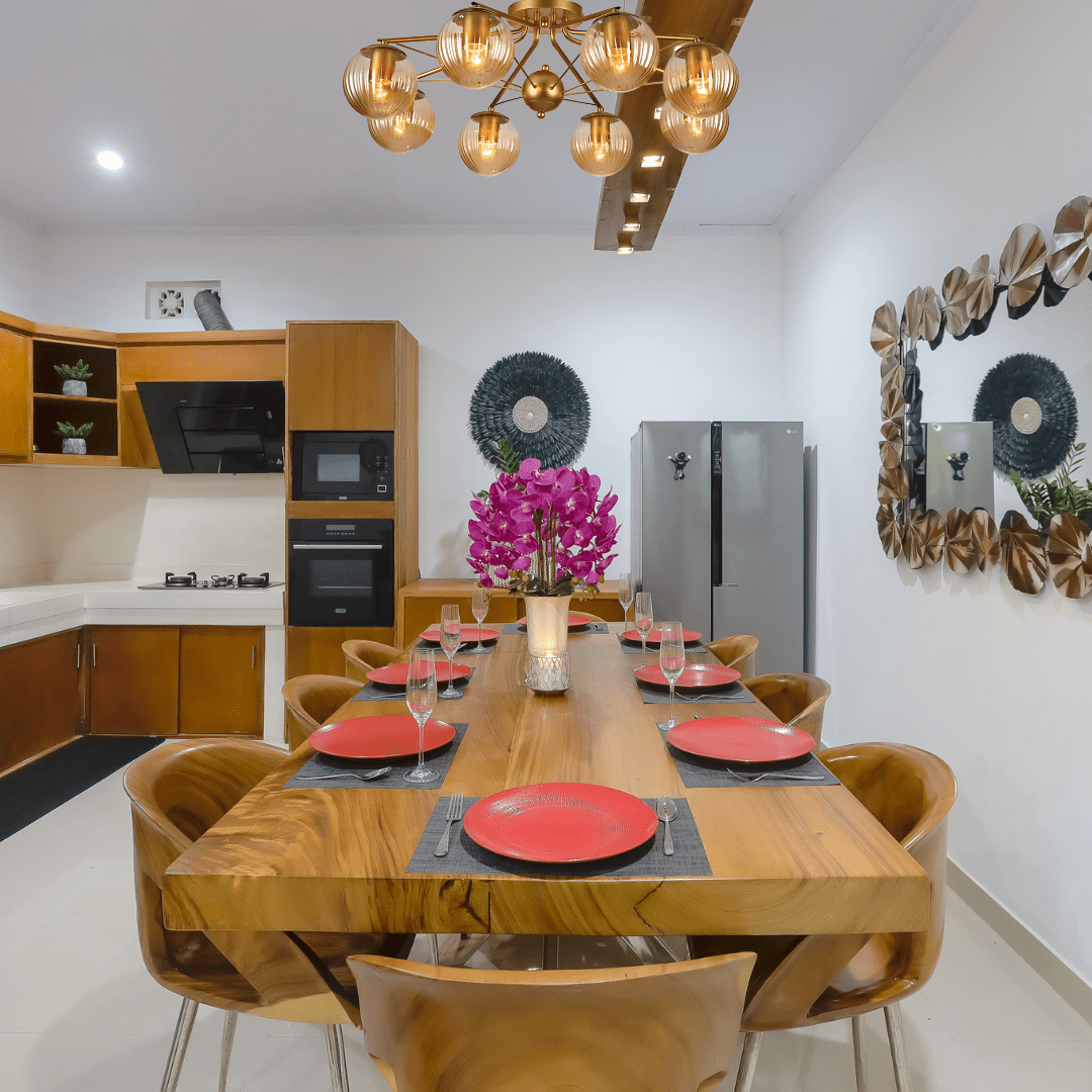 TKLD Ceiling Lights Amber Reeded 8 Lamp Globe Gold Semi Flush Ceiling Light - 40W