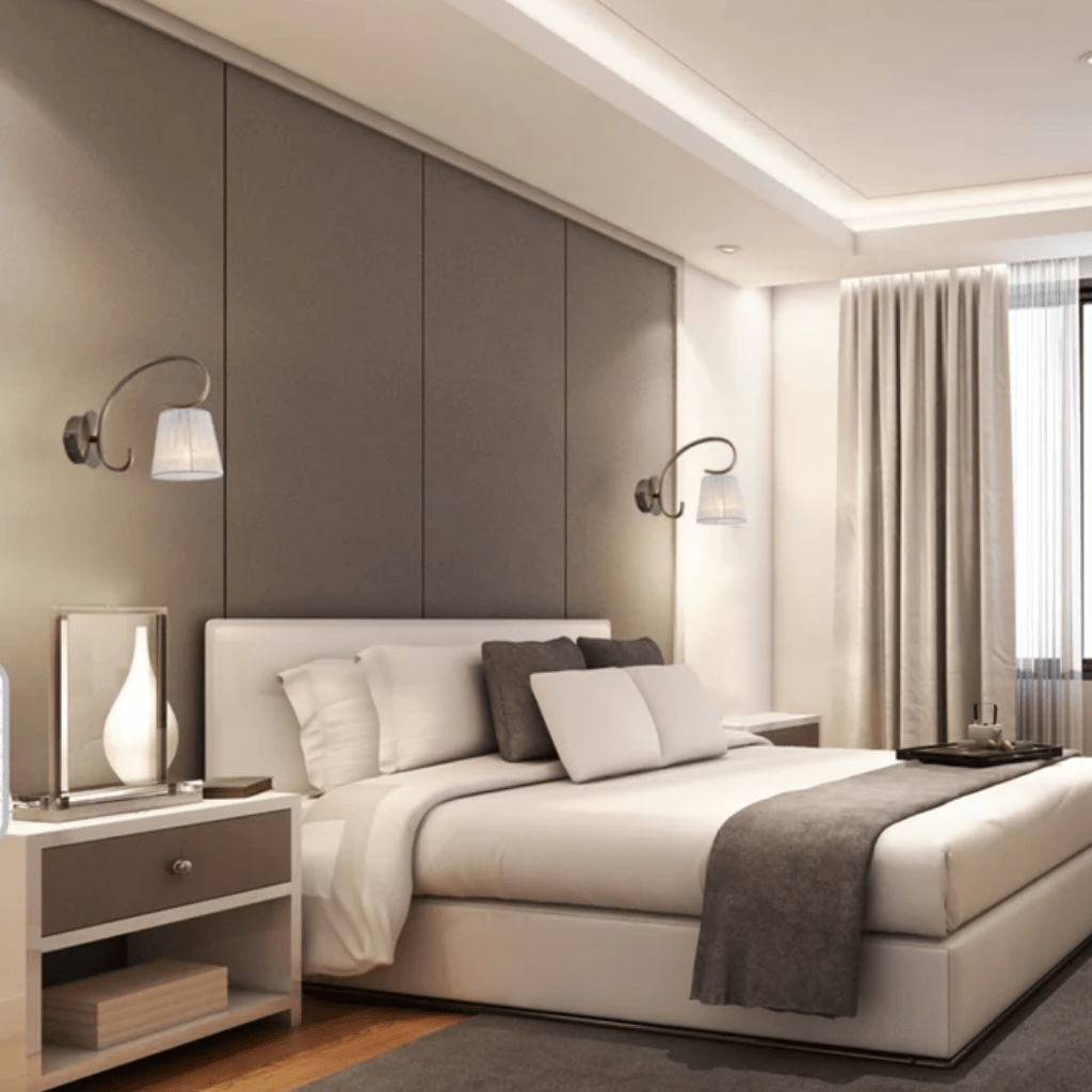 TKLD Wall & Sconce Lights Antique Brass Metal Body Rice White Fabric Shade Lantern Wall Light