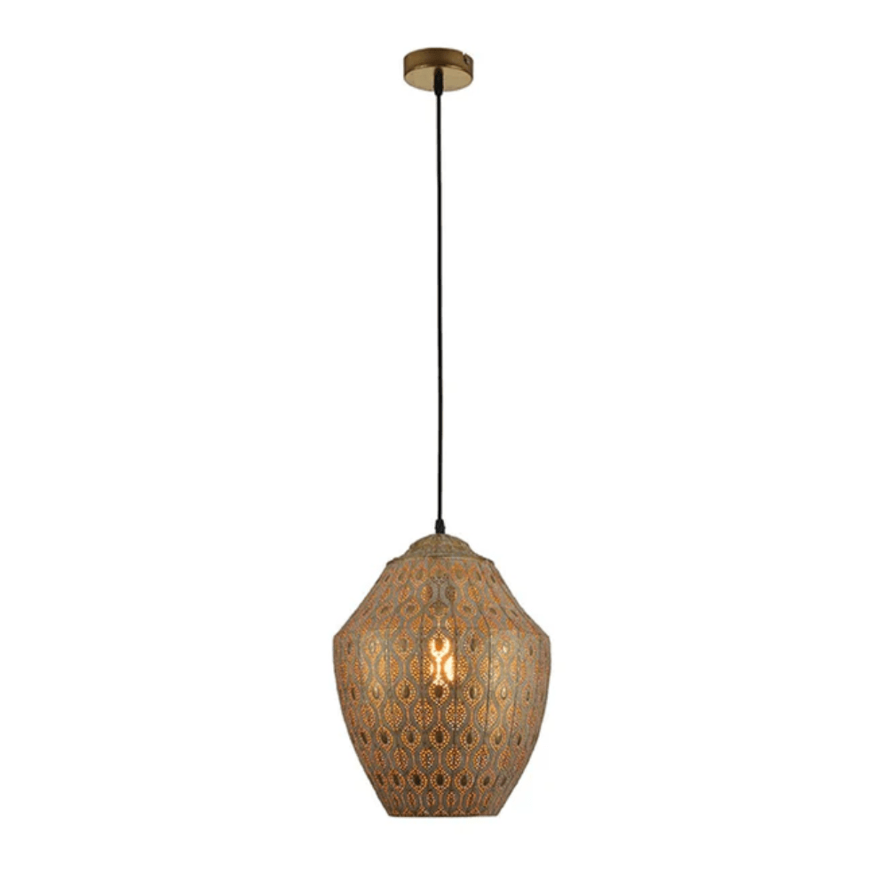 TKLD Pendant & Chandeliers Antique Brass Step Moroccan Style E27 Pendant Ceiling Light