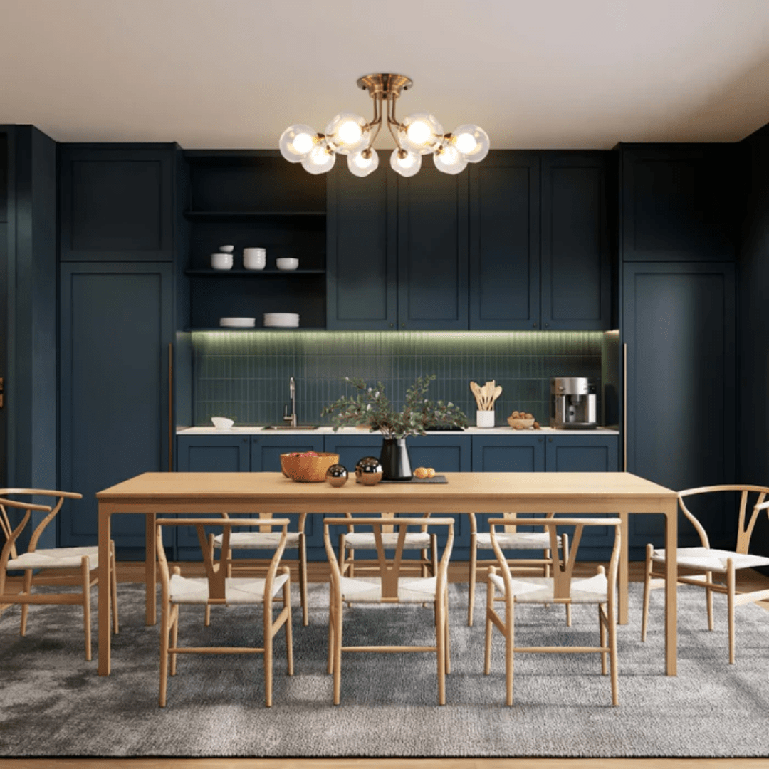 TKLD Pendant & Chandeliers Antique Brilliance Dimpled 8 Globe Light - 20W