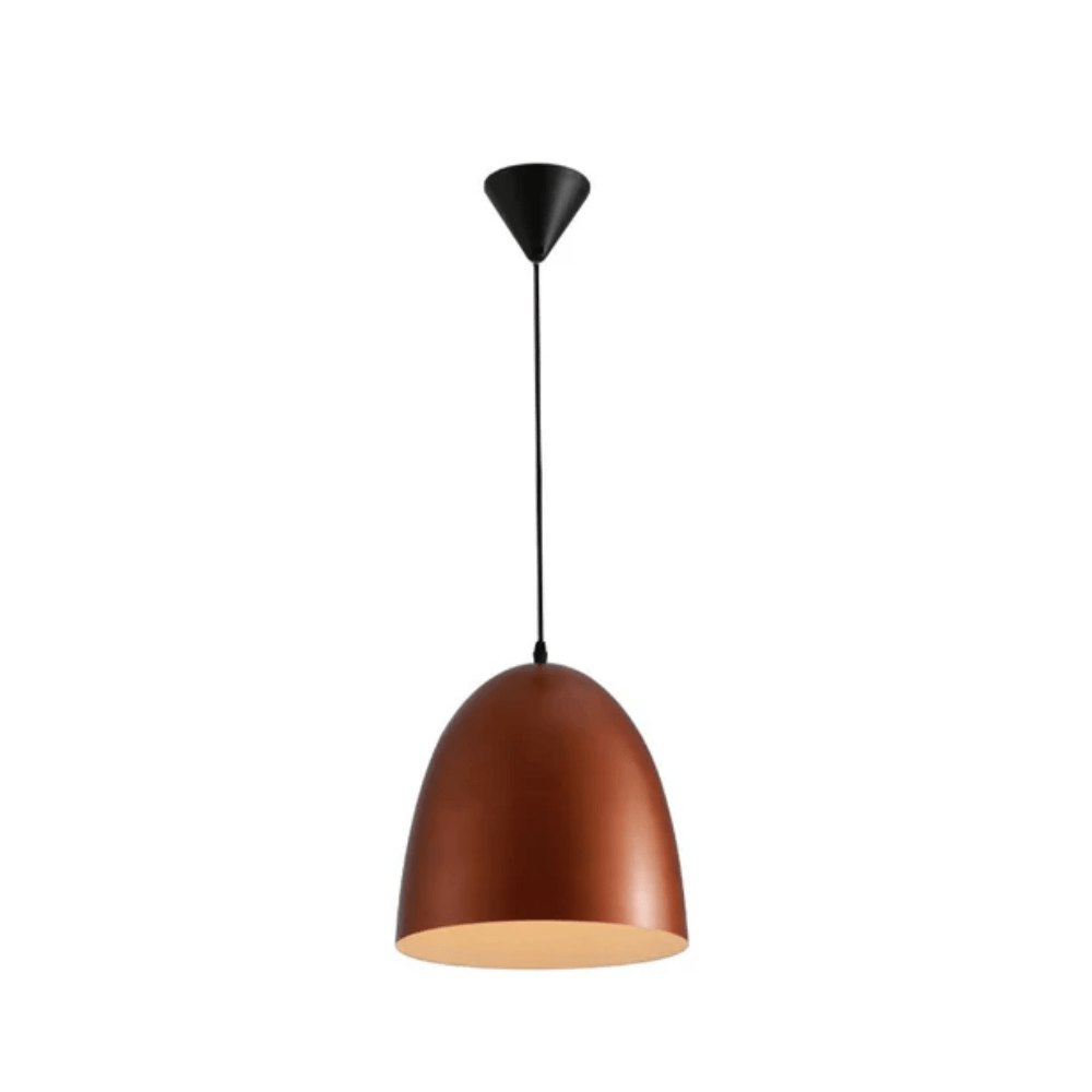 TKLD Pendant & Chandeliers Antique Copper Dome Metal E27 Pendant Ceiling Light - D220/D300