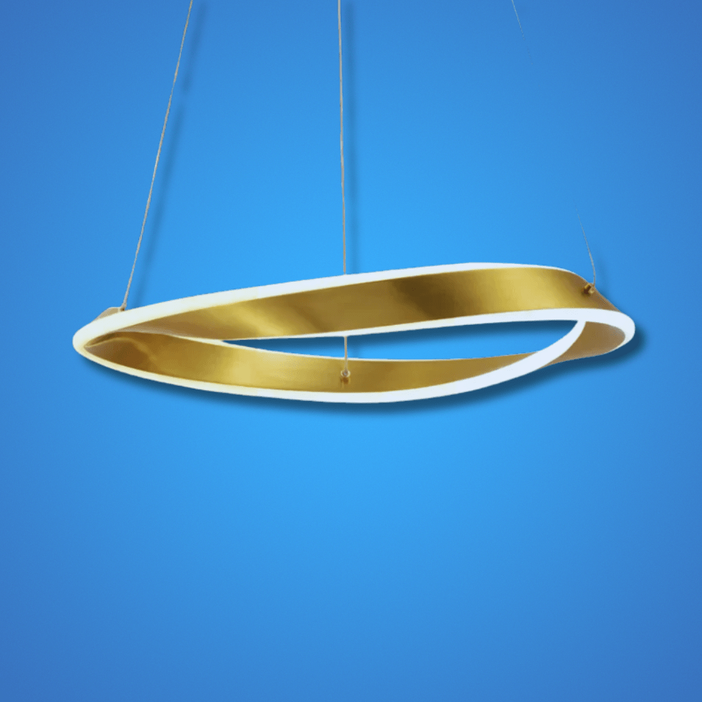 TKLD Pendant & Chandeliers Artistic Arc LED Pendant Full Bent Ring Ceiling Light - D450/D650