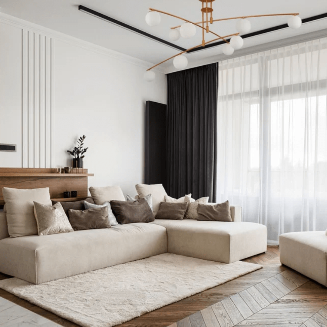 TKLD Pendant & Chandeliers Balanced Palm Opal 9 Globes and Gold Body Modern Chandelier Ceiling Light - 3W