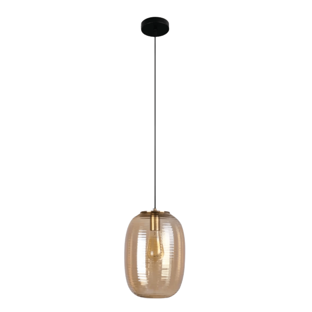 TKLD Pendant & Chandeliers Bee Hive Amber Glass E27 Pendant Ceiling Light