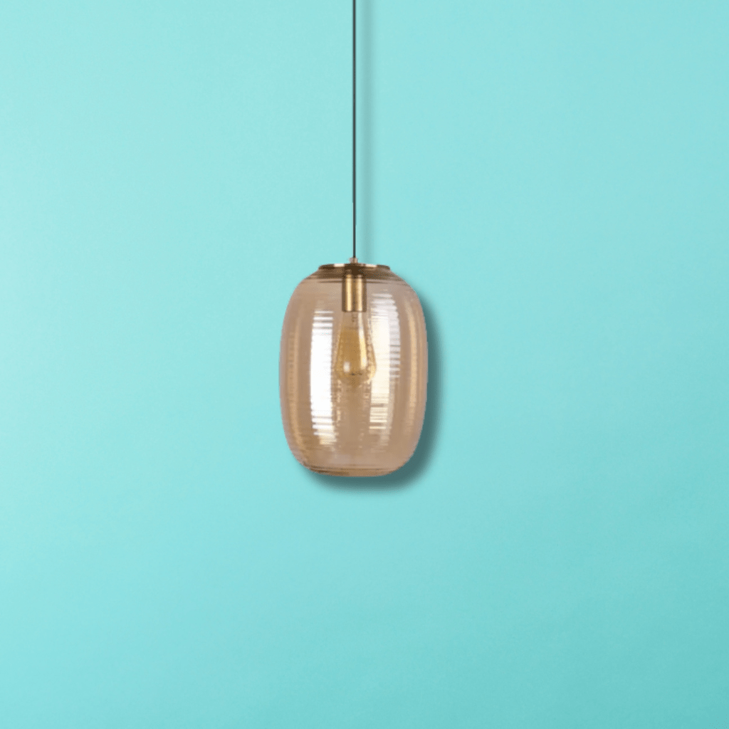 TKLD Pendant & Chandeliers Bee Hive Amber Glass E27 Pendant Ceiling Light