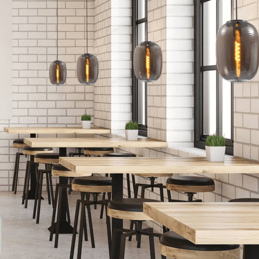 TKLD Pendant & Chandeliers Bee Hive Smoky Glass E27 Pendant Ceiling Light